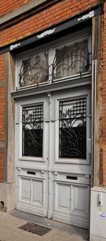 Waelhemstraat 48, Schaarbeek, deur (© GOB-BSO, foto APEB 2013).