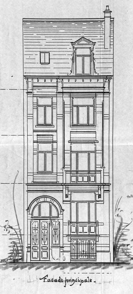 Keizer Karelstraat 29, Brussel Uitbreiding Oost, opstand, SAB/OW 8806 (1902).