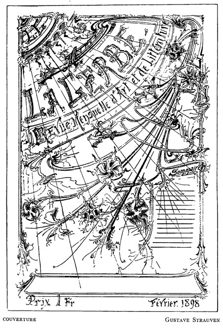 <i>La Gerbe, Revue d’Art décoratif et de Littérature</i>, I<sup>re</sup> année, n<sup>o</sup> 1, 15 février 1898, p. 2.