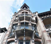 Maison Van Dijck, boulevard Clovis 85-87, Bruxelles, 1899.
