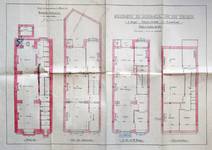 Avenue Chazal 25 et 23, Schaerbeek, plans des niveaux, ACS/Urb. 46-25-27 (1914).