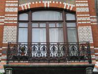 Rue Josaphat 269, Schaerbeek, premier étage, travée droite, porte-fenêtre (© APEB, photo 2013).
