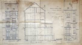 Eburonenstraat 21, Brussel Uitbreiding Oost, opstanden en langsdoorsnede, SAB/OW 10393 (1901).