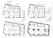 Avenue Louis Bertrand 94-96, Schaerbeek, plans des six niveaux, ACS/Urb. 176-94-96 (1912).